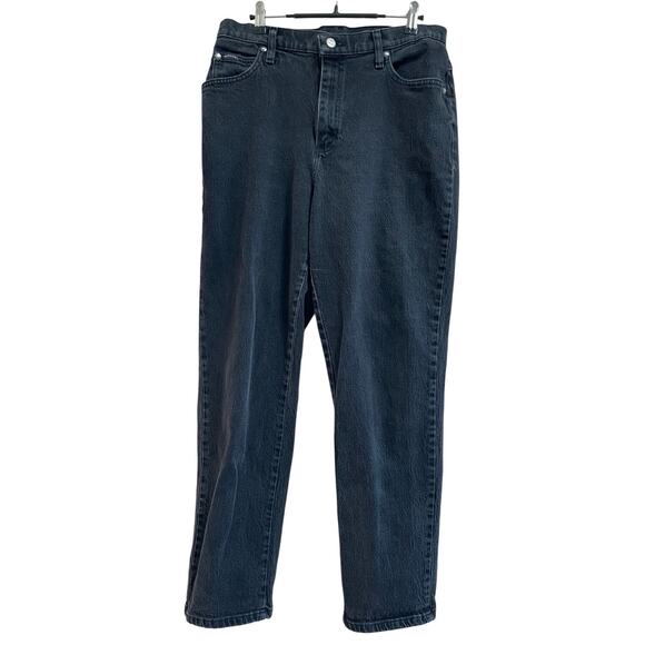 Vintage Black Denim Riders Straight Leg Denim Jeans - Size 12 - Picture 1 of 7